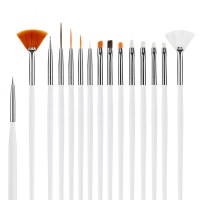 15PCS/set Nail Tools Nail Brush Painting Drawing Liner Pen Nail Art Gel Polish Brushes